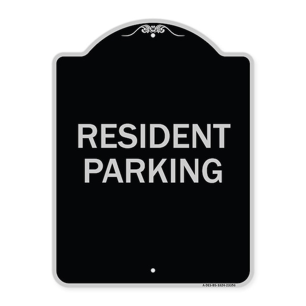 Signmission Parking Resident Parking Heavy-Gauge Aluminum Architectural Sign, 24" x 18", BS-1824-23356 A-DES-BS-1824-23356 - main